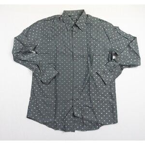 Zanella Shirt Mens XLarge Gray Button Up Long Sleeved Collared‎ Adult Preppy